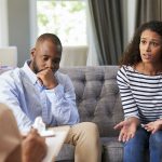 Young couple having a marriage counselling